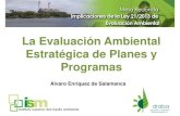 La Evaluación Ambiental Estratégica de Planes y Programas³n-EAE1.pdf · planes y programas por un lado y proyectos por otro. • Se hace una norma detallada , de manera que no