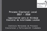 Proceso Electoral Local 2017 2018 - idefom.org.mx · Reglamento de elecciones Ley General de Partidos Políticos (LGPP) Ley General del Sistema de Medios de Impugnación ... resultado