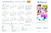 CALENDARIO LABORAL 2019 - SOLIMAT...FIESTAS LOCALES / SECTORIALES..... .....