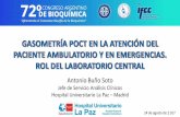 Antonio Buño Soto...POCT: Experiencia en el Hospital Universitario La Paz Analizadores en consultas de Neumología Analizadores en Servicio de Urgencias (adultos) Estudio beneficio