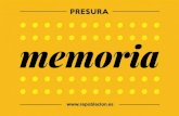 memoria - PRESURA · Informativos Telecinco, El Norte de Castilla, ABC (edición nacional), Televisión Castilla y León, RTVE Castilla y León, La Ventana (SER), Ser Aragón, Herrera