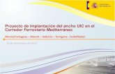 Proyecto de implantación del ancho UIC en el Corredor ...€¦ · Almussafes-La Encina En obra 510,2 94,00 La Encina-Alicante En proyecto 160,33 64,50 Monforte-Murcia En obra 504,7