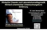 Klinische Chemie und Laboratoriumsdiagnostik Klinisch ...klichi.uni-muenster.de/examate/WS2018_Erren_Einfuehrung_Entzuen… · Video-Streaming. Positive + Negative Akute-Phase-Proteine