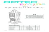 Torre guarda CD 'Rascacielos' · Torre guarda CD 'Rascacielos' MATERIAL SUMINISTRADO Cantidad Medidas (mm) Aplicación No. pieza Listón de madera 4 15x40x350 Base de zócalo 1 Listón