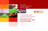 Catálogo de Servicios 2017nkxms1019hx1xmtstxk3k9sko-wpengine.netdna-ssl.com/wp-content/… · Planta Indicadora (camote) 9 Kits/Sets de antisueros 10 Diagnóstico de virus 10 Diagnóstico