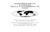 INFORME DE LA AGENDA DE LA CONFERENCIA 2000€¦ · INFORME DE LA AGENDA DE LA CONFERENCIA 2000 Conferencia de Servicio Mundial de Narcóticos Anónimos Materiales pendientes de aprobación