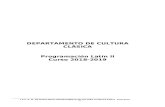 DEPARTAMENTO DE CULTURA CLÁSICA€¦  · Web viewprogramación latín ii . curso 2018-2019 Índice. 1 programaciÓn de la materia latÍn ii 3. 2. contenidos, criterios de evaluaciÓn