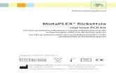 KG192332 96 2019-08-13 MutaPLEX Rickettsia EN€¦ · MutaPLEX® Rickettsia real time PCR kit Für den qualitativen Nachweis und die Diﬀ erenzierung der aufgereinigten DNA von Rickettsia