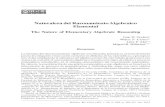Naturaleza del Razonamiento Algebraico Elementalbibliotecadigital.udea.edu.co/bitstream/10495/7527/...aproximaciones al razonamiento algebraico que, posteriormente, permitieron aportar