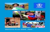 Memoria Anual 2006 - Perú - APECIAescolar, beneficiándolos con una ración de una mezcla fortificada. 4) Distribución gratuita de alimentos a personas afectadas por el VIH/SIDA