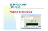 EL PROGRAMA PROTEUS Análisis de Circuitos · Como ya se ha indicado, el Programa PROTEUS, posee entre sus utilidades el análisis de circuitos. Para efectuar dicho análisis, lo