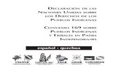 español - quechua€¦ · Depósito Legal: 4-1-2019-07 (versión en español y quechua) Esta edición ingresa en concordancia con la práctica seguida en las Naciones Unidas y se