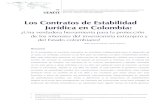 Los Contratos de Estabilidad Jurídica en Colombia...7 Colombia, Congreso de la Republica, Ley 963 de 2005 Por la cual se instaura una ley de estabilidad jurídica para los inversionistas,