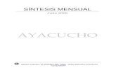 AYACUCHO€¦ · ayacucho Síntesis Mensual - Región Ayacucho Julio 2006 B C.R.P – Sede Regional Huancayo –Departamento de Estudios Económicos
