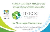 Dra. María Amparo Martínez Arroyo...Dra. María Amparo Martínez Arroyo Auditorio Nabor Carrillo-UNAM, Ciudad de México. 05 de octubre de 2017 CAMBIO CLIMÁTICO, MÉXICO Y LOS COMPROMISOS