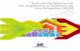 Encuesta Nacional de Ingresos y Gastos de los Hogares 2016 · La base de datos de la nueva construcción de variables de la ENIGH, está conformada por 11 tablas de datos normalizadas