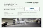 Declaración Ambiental de Producto - Aluminios Eibar · - Cumplimiento con CTE DB SE-AE y DB SE-AE en capacidad estructural hasta H3600 mm. Alcance geográfico: Global Nombre del