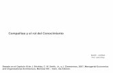 Compañías y el rol del Conocimientoje49/organizacion/clase_3.pdf · Compañías y el rol del Conocimiento MADE - UCEMA Prof. Julio Elías Basado en el Capítulo III de J. Brickley,