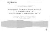Programa de Educación Cívica, Construcción Ejercicio de …transparenciaieebc.mx/files/81xxix/Informe_PECCyEC2019_ITrim_2019.pdf · Programa de Educación Cívica, Construcción