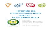 INFORME DE RESPONSABILIDAD SOCIAL / SOSTENIBILIDAD€¦ · cual servirá de pauta para determinar actividades de Responsabilidad Social Empresarial. 2. IMPLEMENTACION Y MANTENIMIENTO