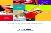 Guía para servicios pediátricos - UC Davis Health · 2012. 11. 30. · 6 Guía para servicios pediátricos de los niños hospitalizados. Se proporcionan materiales para juegos al