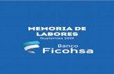 MEMORIA DE LABORES · El Banco de Guatemala y la Junta Monetaria siguen siendo un baluarte en el manejo adecuado y técnico de las variables económicas. En Grupo Financiero Ficohsa