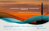 Especificação Técnica Unificada Tcnicas/etu149.pdf · 2020. 5. 21. · ABNT NBR 5101, iluminação pública – procedimento ABNT NBR 15129, luminárias para iluminação pública