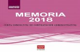 BVCM50004 Memoria 2018 Junta Consultiva de Contratación ... · Comunidad de Madrid y su Administración Institucional en materia de contratación pública, desarrolla además, en