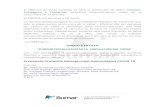 Propuesta Protocolo Bioseguridad Odontológica COVID 19sumarodontologia.com.ar/wp-content/uploads/2020/04/... · teléfonos con soluciones de hipoclorito de sodio al 0,5 % o alcohol