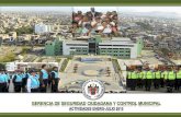 GERENCIA DE SEGURIDAD CIUDADANA Y CONTROL MUNICIPAL · del proyecto «Mejoramiento del Servicio de Seguridad Ciudadana en las 06 zonas urbanas del distrito de San Juan de Miraflores,