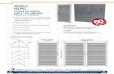 NAM M NAM NA NAMM MM N A HLPCnamm.com.mx/PDF/LOUVERS/Arquitectonicos/Louver Puerta.pdf · 2019. 10. 17. · Perfil de louver: Aluminio extruido aleación 6063-T5 con ensambles de