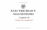 ELECTRICIDAD Y MAGNETISMO - Academia Cartagena99 · 2016. 7. 29. · nc tangente al alambre. Como esta fem es el trabajo realizado por unidad de carga, deben existir fuerzas ejercidas