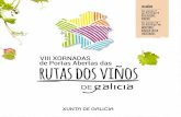 VIII XORNADAS rutas dos viños - Campo Galego · 2020. 5. 31. · gincana para o público infantil, que, en equi-pos, realizarán diferentes probas nas que a historia e viticultura