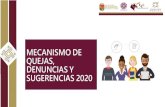 MECANISMO DE QUEJAS, DENUNCIAS Y SUGERENCIAS 2020educacionchiapas.gob.mx/programas/contraloria_social/UCS... · 2020. 10. 24. · OBJETIVO GENERAL: Establecer los mecanismos y procedimientos