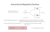 Ressonância Magnética Nuclear - USP 3...valor de νL vai depender do equipamento utilizado (B0) !!! Define-se o deslocamento químico νL-νref e a escala delta Deslocamento químico