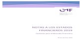 NOTAS A LOS ESTADOS FINANCIEROS 2019...estados financieros para periodos anteriores a la fecha de fusión (31 de mayo del 2019), por lo que la CMF presenta sus estados financieros