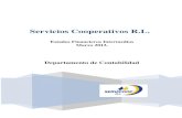 Servicios Cooperativos R.L. · 2016. 5. 25. · Cuentas por cobrar por operaciones con partes relacionadas 72,610 44,500 ... Número de sucursales y agencias. Al 31 de marzo de 2013