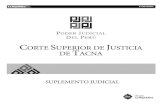 Corte Superior de Justicia de Tacna...2018/01/15  · 2 La República SUPLEMENTO JUDICIAL TACNA Lunes, 15 de enero del 2018 Corte Superior de Justicia de Tacna NOTA DE PRENSA N 007-2018-II-CSJT-PJ