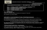 NECESIDADES + RIDERS TÉCNICOSgrupopuja.com/assets/rider/QUIXOTE_TECHNICAL_RIDER.pdf · 2020. 1. 21. · 1 bajo electrico 5 cuerdas fender o musicman 1 soporte para bajo electrico
