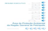 Área de Proteção Ambiental da Região Serrana de Petrópolis · 2012. 5. 17. · Plano de Manejo da APA Petrópolis Resumo Executivo 1 INTRODUÇÃO Em 18 de julho de 2000 foi sancionada