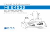 Manual de instrucciones HI 84529 - cdn.hannabolivia.comcdn.hannabolivia.com/hannacdn/support/manual/2018/... · Mini titulador de acidez titulable y pHmetro para análisis de productos