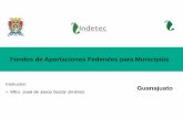 Fondos de Aportaciones Mpales - Guanajuatocaceg.guanajuato.gob.mx/sites/default/files/training/Fondos de... · 2.5294% % de la RFP 2.2228% para los Municipios 0.3066 % para los estados