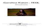 Carolina Katún : TEOLd’Alfonsina y el Mar, classique de l’Argentin Ariel Ramirez, interprété ici comme ravalé au rang de ses fondations, puis mené d’un coup de reins vers
