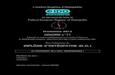 L’institut Dauphine d’Ostéopathie Federal European ...€¦ · L’institut Dauphine d’Ostéopathie !! en partenariat avec le Federal European Register of Osteopaths Promotion