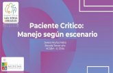 Paciente Critico: Manejo según escenariosochemp.cl/wp-content/uploads/MANEJO-CRITICO-SEGUN-E...>6 meses → S. Glucosalino 1000cc + NaCl 10% 40cc + KCl 10% 20cc (Na 145 mEq/L) Yang