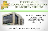 COOPERAMOS COOPERATIVA MULTIACTIVA DE APORTE Y COMITÉ... 779 $1.650.000 servicio de consultas mÉdicas para bienestar de funcionarios y asociados –fondo solidaridad 179 $2.720.000