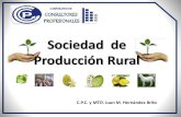 Sociedad de Producción Rural...Número Descripción de la Sociedad Siglas Ley que Regula 1 Sociedad Cooperativa de Producción Rural de Responsabilidad Limitada S.C.P. de R.L. L.G