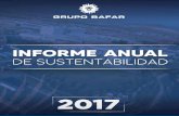 INFORME ANNUAL REPORT ANUAL 2017 - Grupo Bafar · 2020. 5. 13. · INFORME ANUAL DE SUSTENTABILIDAD 6 2017 Grupo Bafar llevó a cabo de forma exitosa la adquisición de las marcas