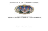 UNIVERSIDAD DE SAN CARLOS DE GUATEMALA · Guatemala, Dirección General Financiera, Departamento de Presupuesto, enero 2006. d) “Normas y Procedimientos para la Concesión de Licencias,