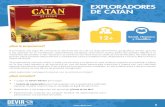 EXPLORADORES DE CATAN · 2020. 6. 12. · 1 juego de Catan básico para jugar. • 1 tarjeta de explorador para cada jugador con su biografía y habilidad especial. Puedes imprimirlas
